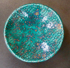 Turquoise trinket dish by an Etsy seller