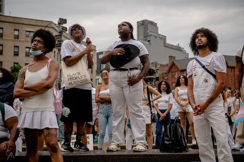 Several young transgender people attend The Brooklyn Liberation march