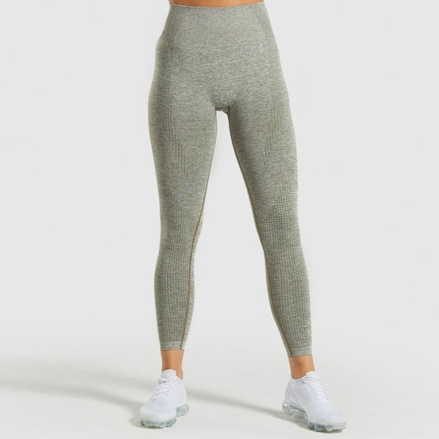 Seamless Yoga Pants Jacquard Dots Yoga Leggings fitness Sport Leggings Yoga Pants - Amexza.com