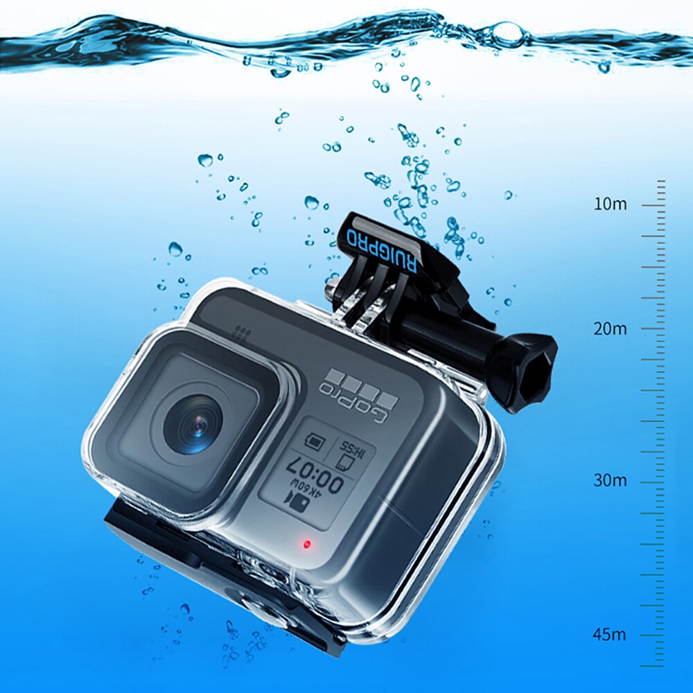 Ruigpro Waterproof Case 45m Diving Case For Gopro Hero 8 Underwater Ph