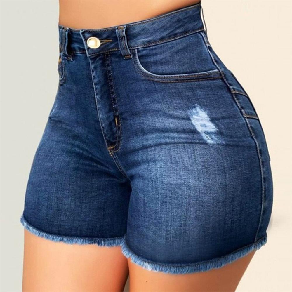 Plus Size Jeans Shorts - Amexza.com