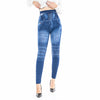Women Leggings Plus size Faux Denim Jeans - Amexza