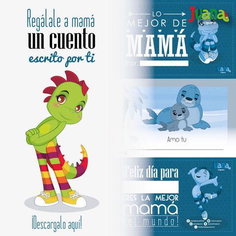 Descarga, imprime y escribe un cuento para mamá