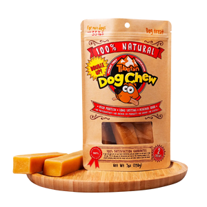 Long Lasting Yak Cheese Chews for Large dogs - 2 sticks - Tibetan Dog Chew - Dog Chews Long Lasting For Aggressive Chewers