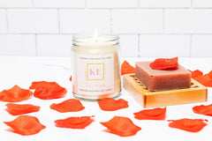 Kindred Essence Rose Petals Candle & Soap Gift Set