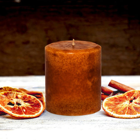 Kindred Essence Cinnamon Orange Pillar Candle