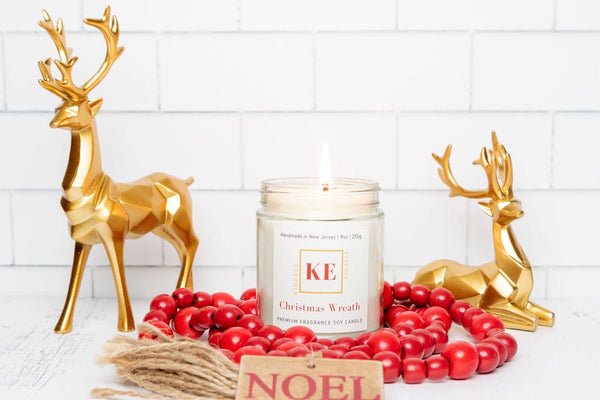 Christmas Wreath Soy Candle