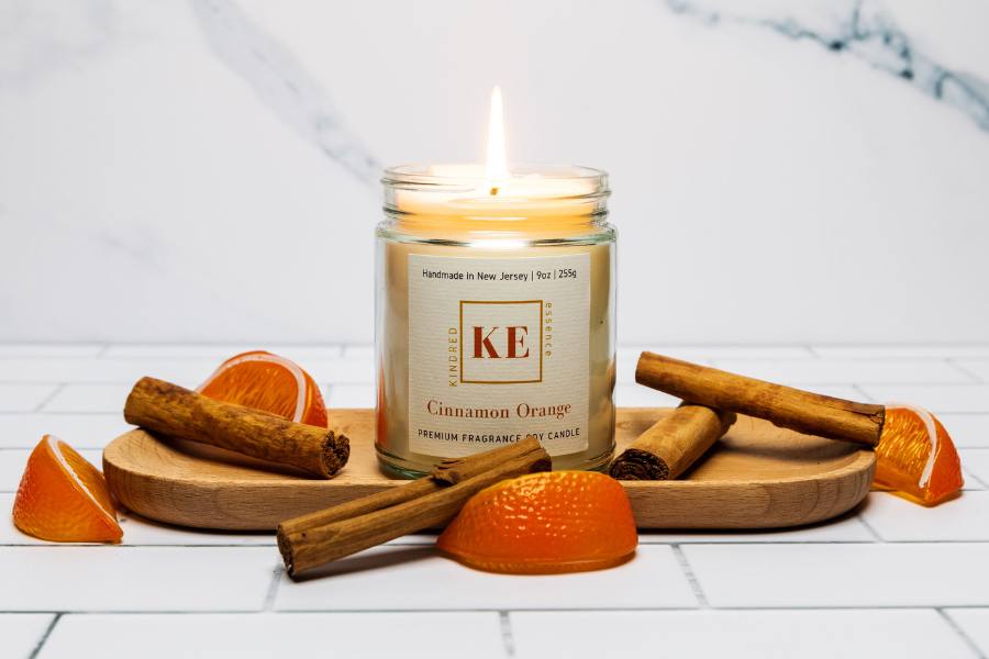 Handmade Cinnamon Orange Soy Candle