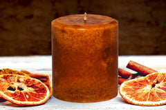 Kindred Essence Cinnamon Orange Pillar Candle