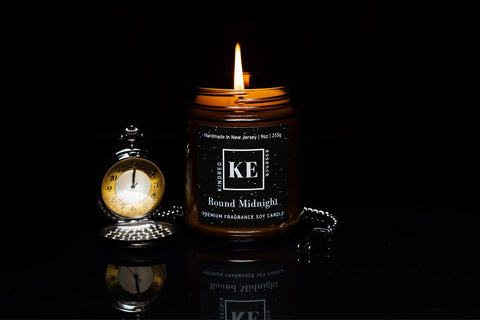 Round Midnight Soy Candle