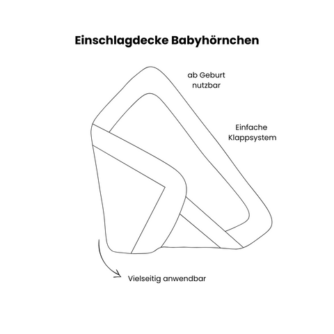 Einschlagdecke Babyhörnchen District4Kids