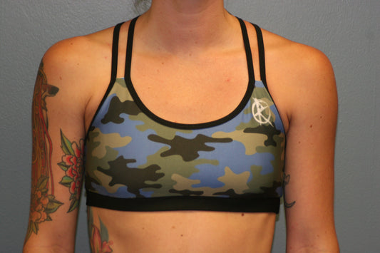 Blue Teal Sports Bra – WOD Outlet LLC