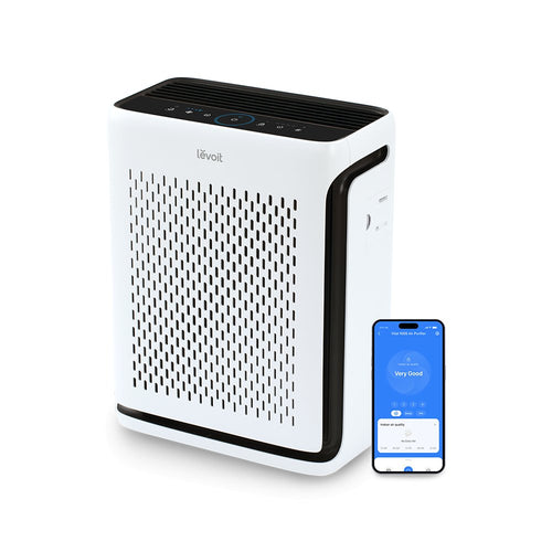 LEVOIT Air Purifiers for Home Large Room Up to 1900 Ft² in 1 Hr with  Washable Filters, Air Quality Monitor, Smart WiFi, HEPA Filter Captures