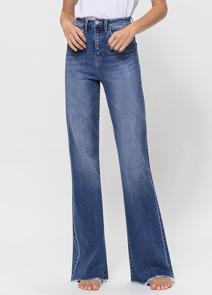 Flying Monkey | Super High Rise Relaxed Flare Jeans | Teacher Style Box