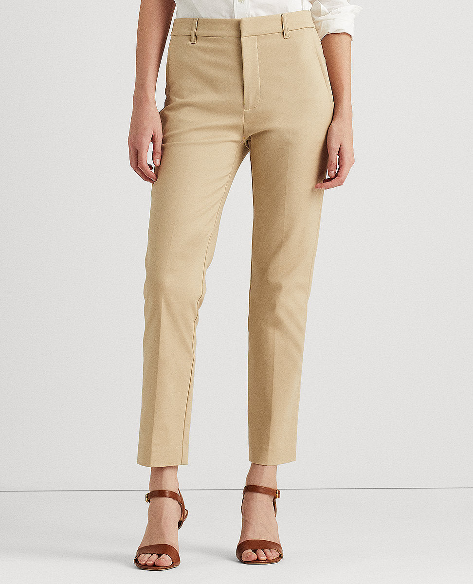 Lauren Ralph Lauren | Double-Faced Stretch Cotton Pant In Birch Tan ...