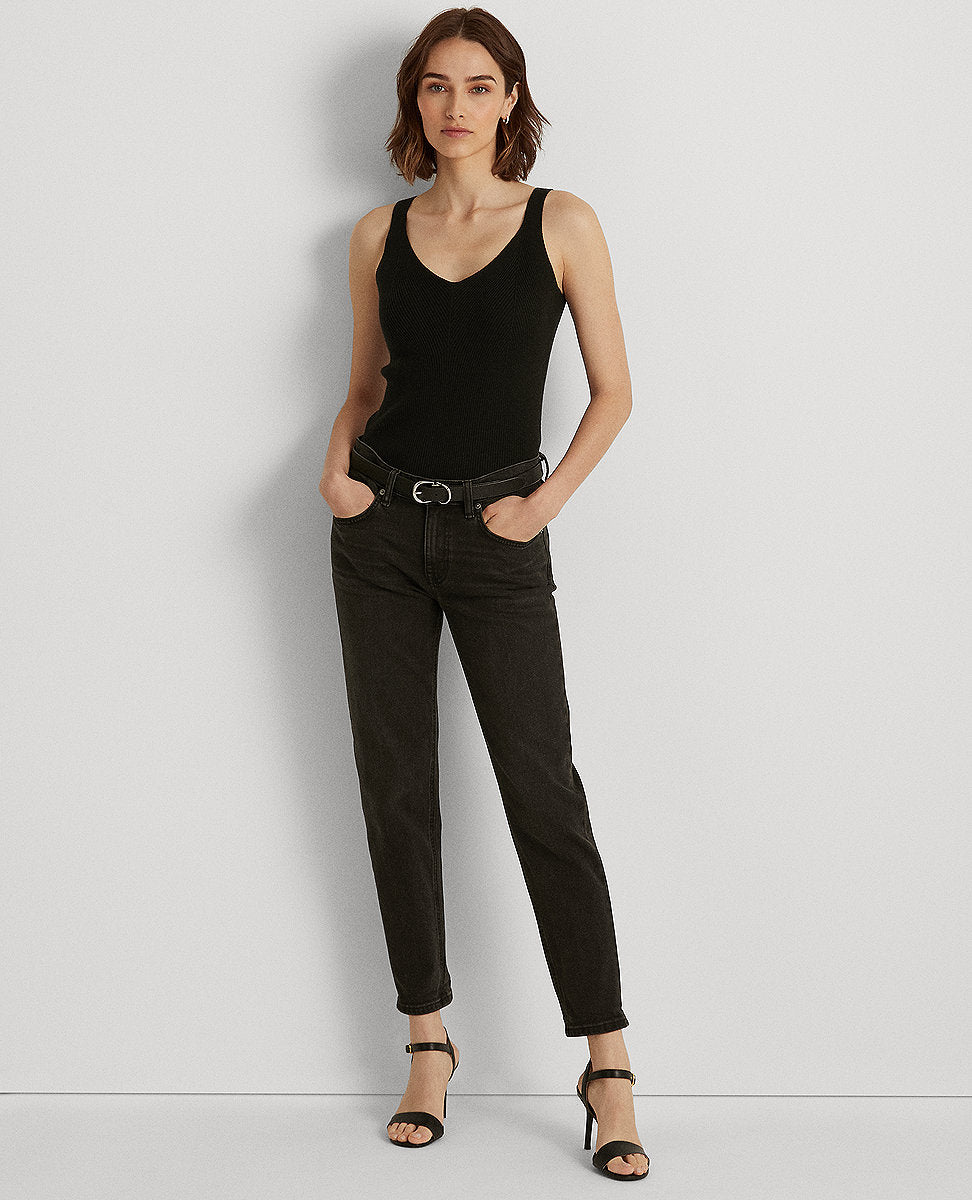 Lauren Ralph Lauren | Relaxed Tapered Jean In Black | Teacher Style Box