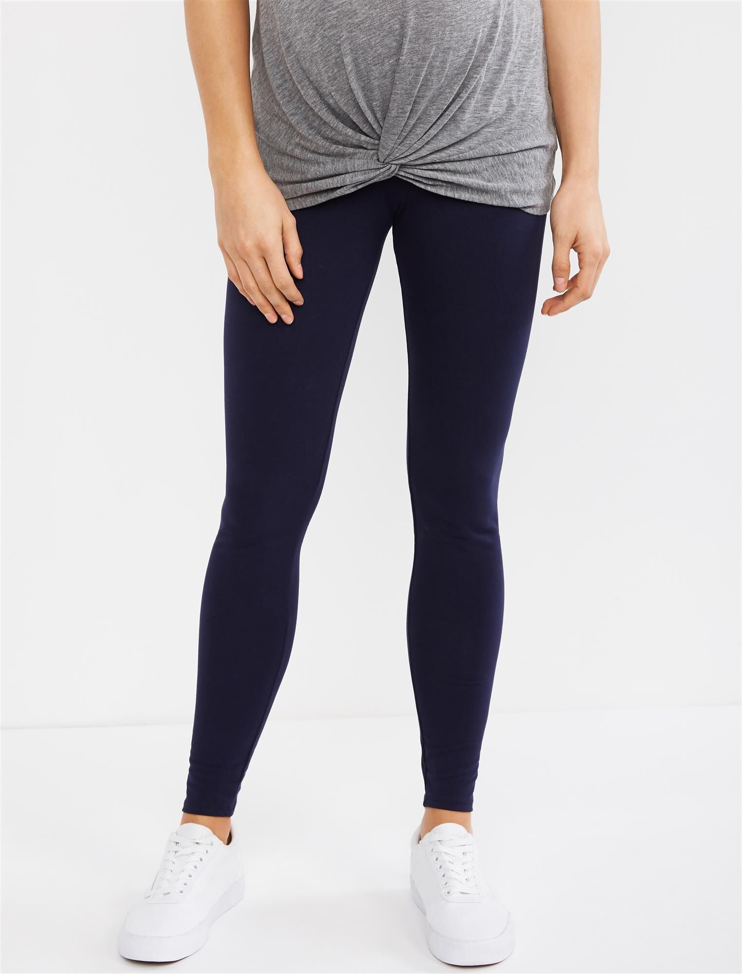 Motherhood Maternity, Essential Stretch Secret Fit Belly Maternity  Leggings in Navy