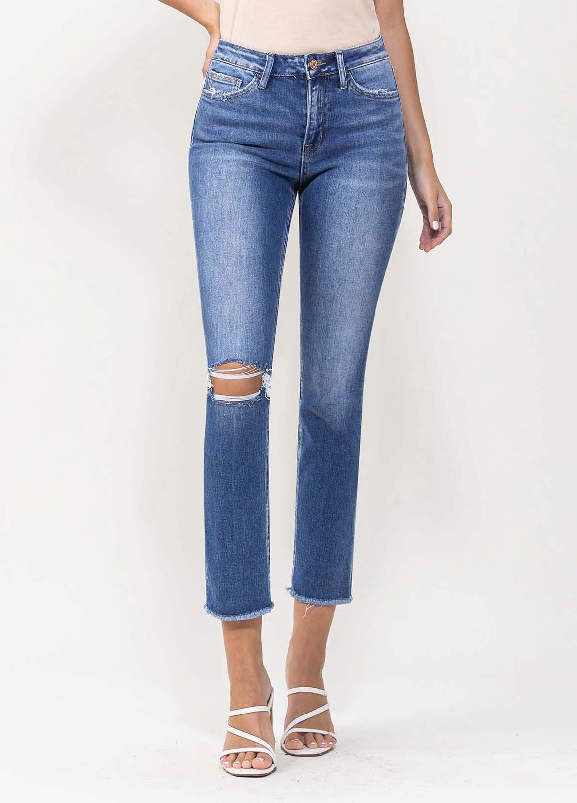 Vervet | Mid-Rise Straight Crop Jeans | Teacher Style Box