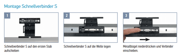 Rollladen Schnellverbinder S Montage