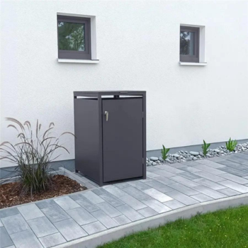 Mülltonnenbox MB1.1 für eine Mülltonne in Eisenglimmer DB703