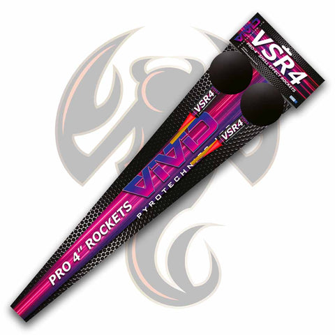VSR4 4" Pro Shell rocket by vivid pyrotechnics