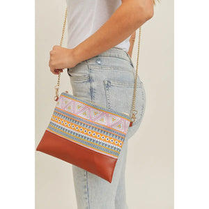 Aztec Crossbody & Wristlet Bag - Sugar Chic Boutique - Crossbody Wristlet