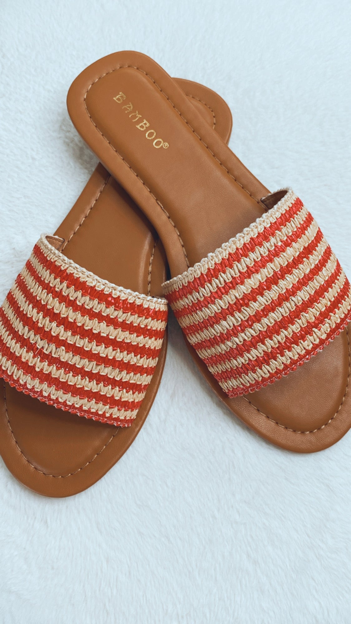 Pole Sandals Red