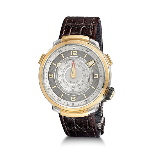 Tambour Monogram, Quartz, 39.5mm, Steel & Rose Gold - Traditional Watches