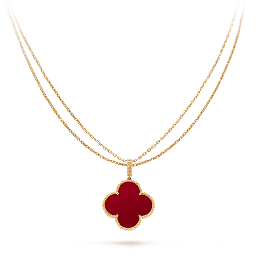 Van Cleef & Arpels Red Clover Necklace | Van cleef, Clover necklace, Van  cleef arpels