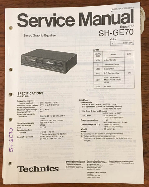 technics sh-ge90 service manual