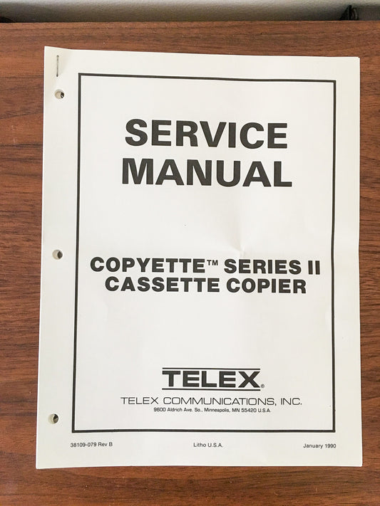 Telex Copyette / Replica / ACC 8 pg Sales Brochure *Original* – Vintage  Audio Store - Vintage Service Manuals, Stereo Brochures and Parts