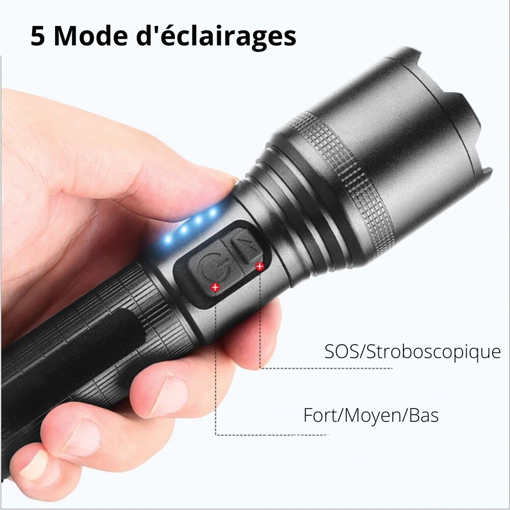 Lampe Torche High Power LED mode eclairage