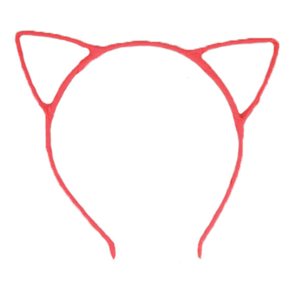 Neon Pink Cat Ears Headband Welch S Workshop Craft Supply