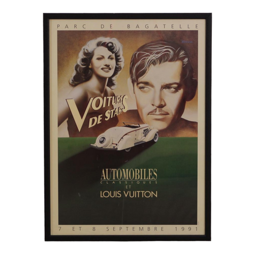 Vintage poster Concours automobiles classiques et Louis Vuitton 1994