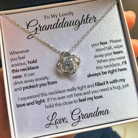 granddaughter gift from grandma, jewelry necklace with card 16th birthday