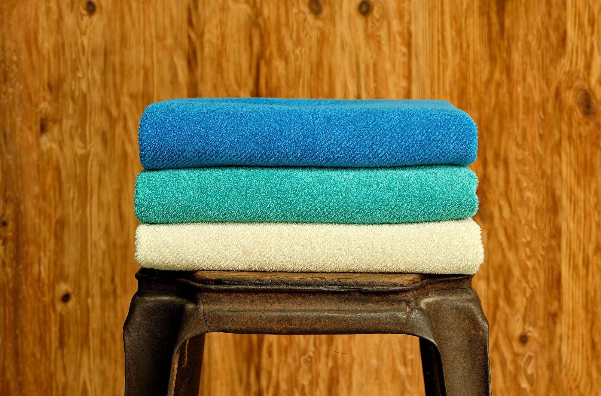 Stack of Abyss Twill Towels