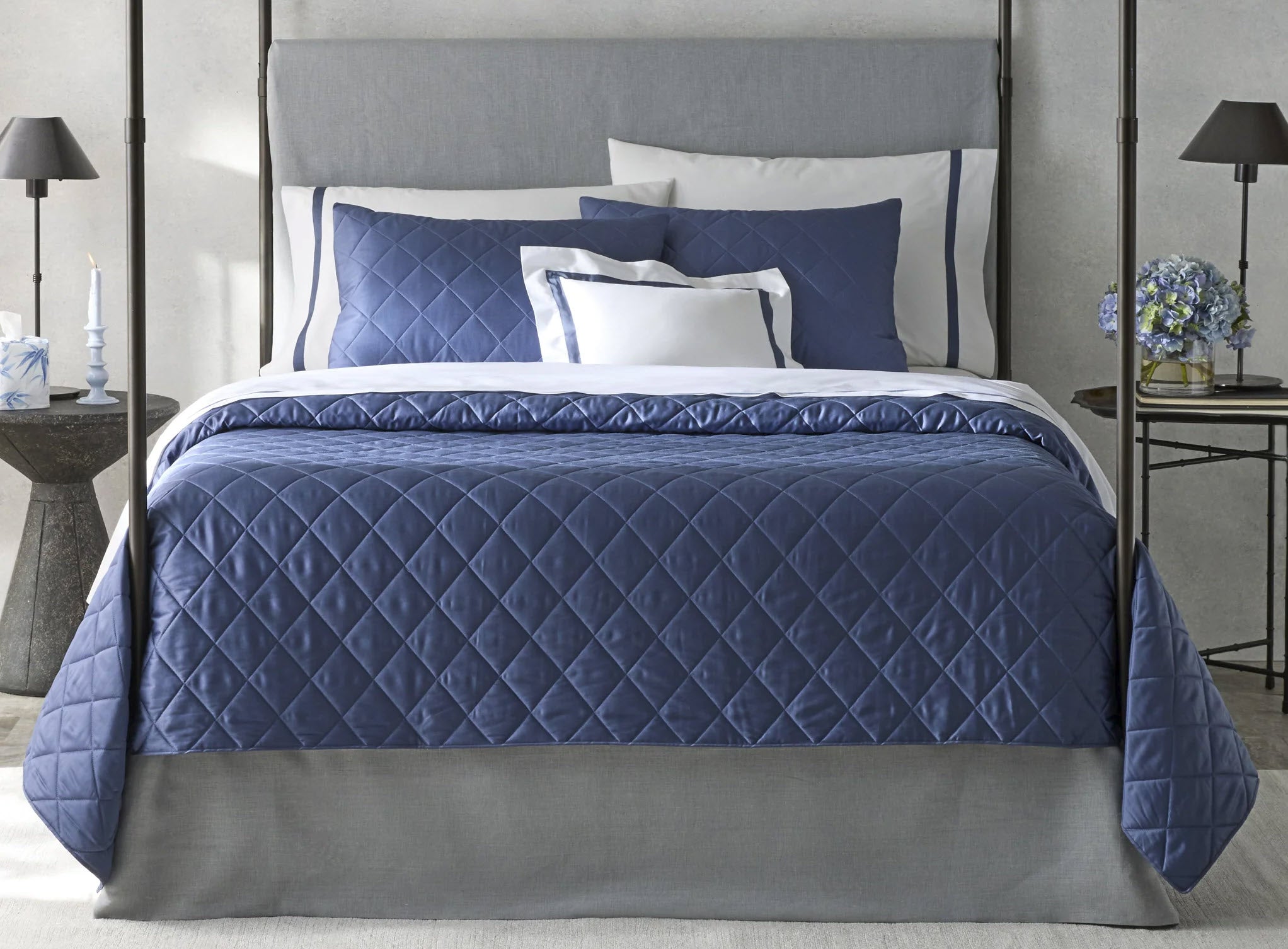 Matouk Nocturne Quilt and Shams