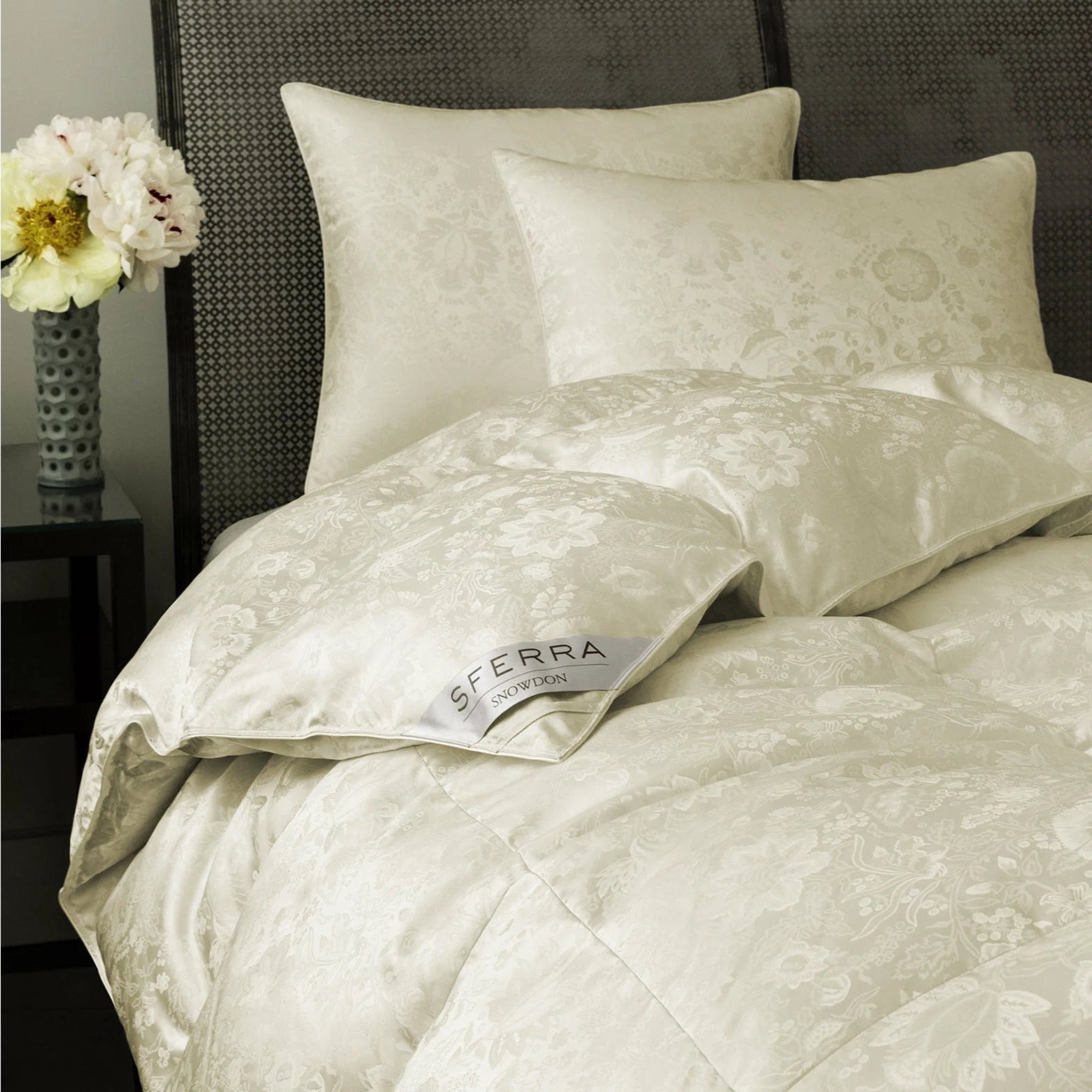 Sferra Snowdon Down Duvet Insert and Pillows