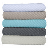 Abyss Habidecor Super Twill Bath Towels Stacked Multi Color