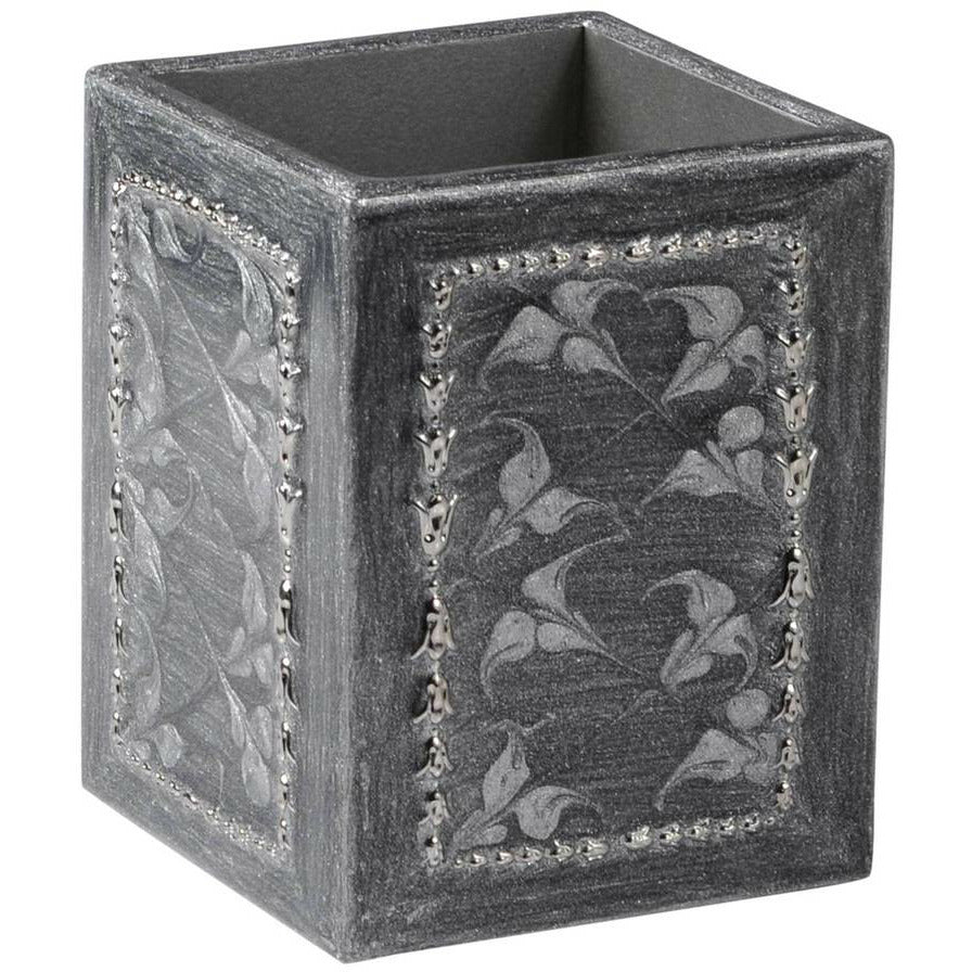 Mike and Ally Fiona Bath Accessories Brush Holder Platinum