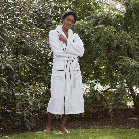 Graccioza Mabel Shawl Collar Bath Robes - Multi