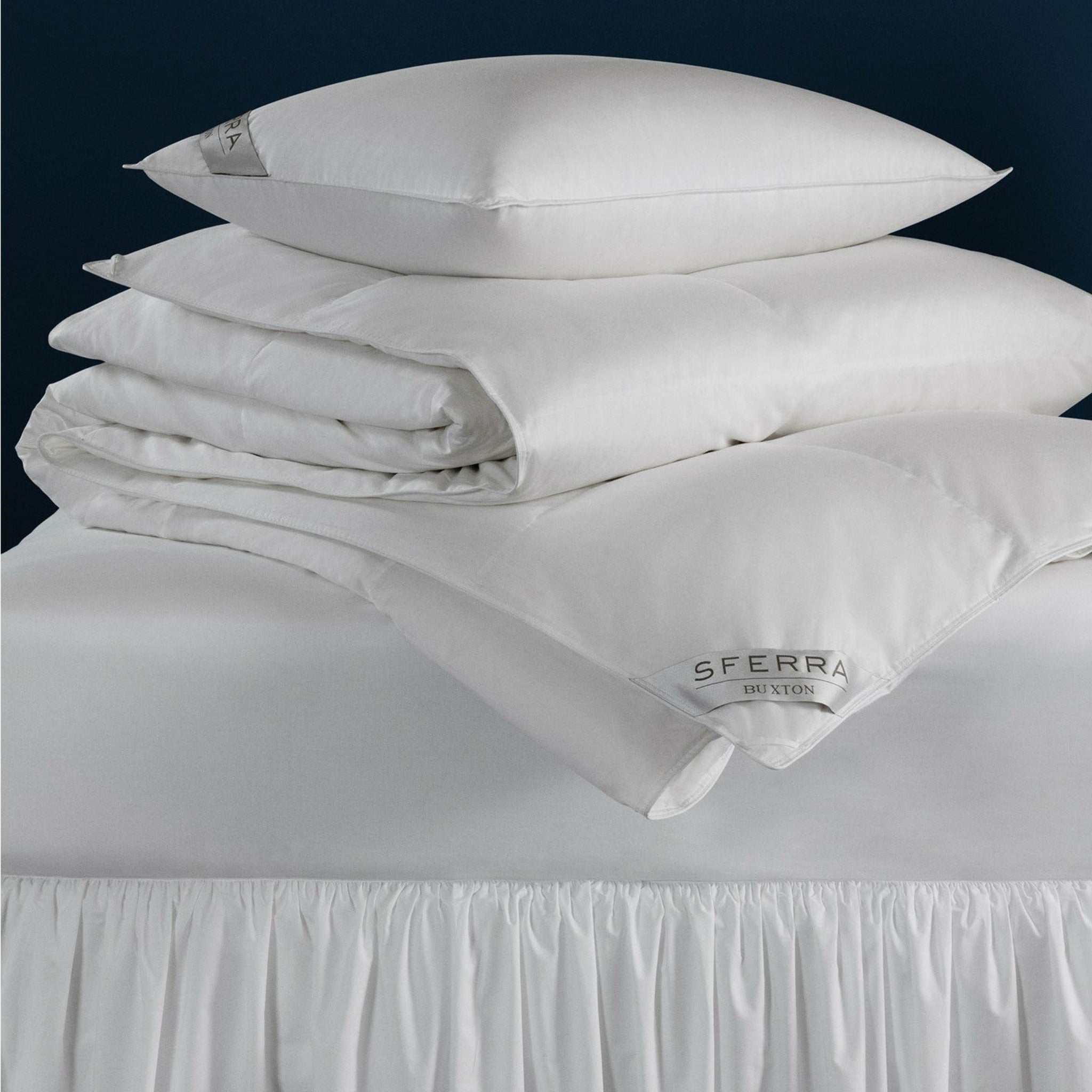 Sferra Buxton Goose Down Duvet Inserts Pillows