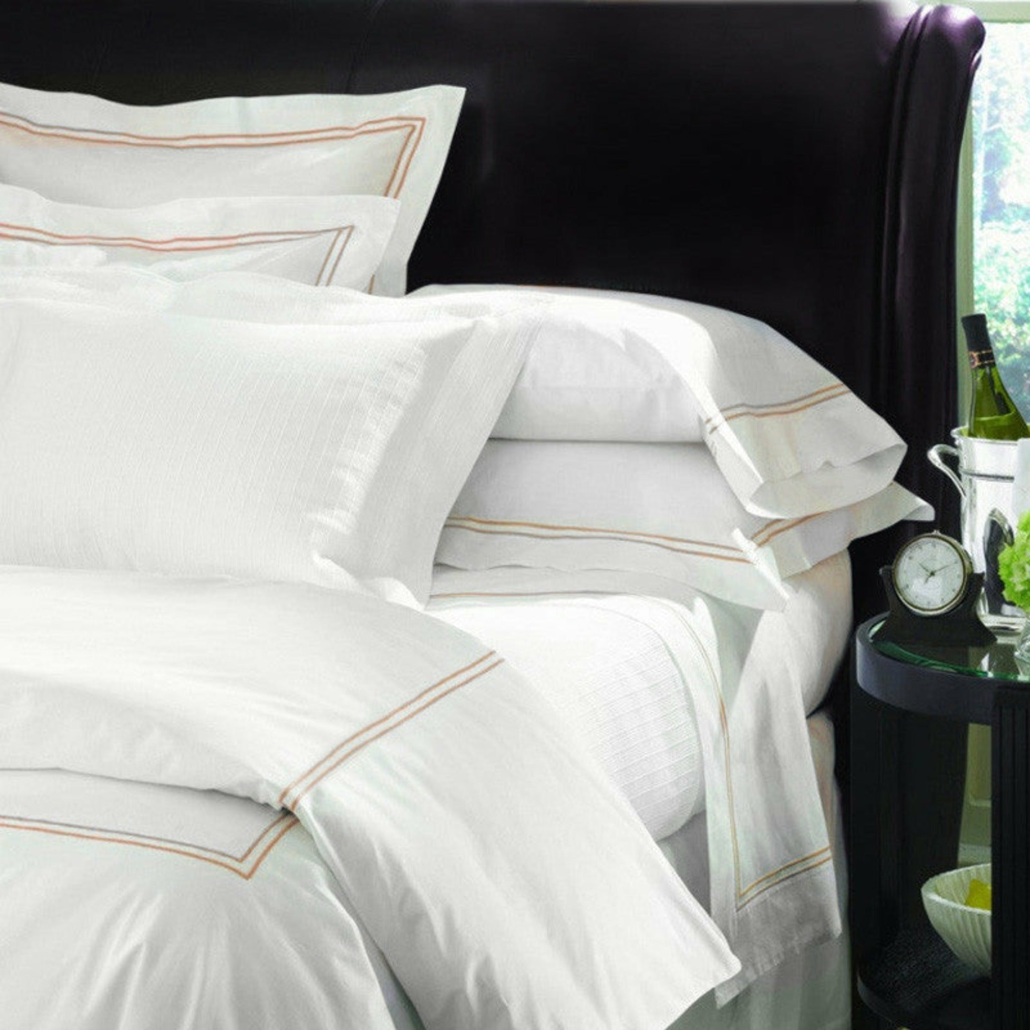 Sferra Grande Hotel Sheets Duvet Covers Pillow Shams White