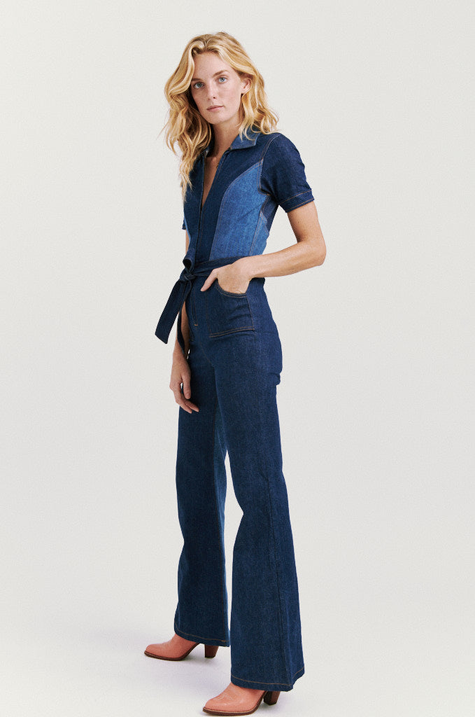 stoned immaculate denim jumpsuit