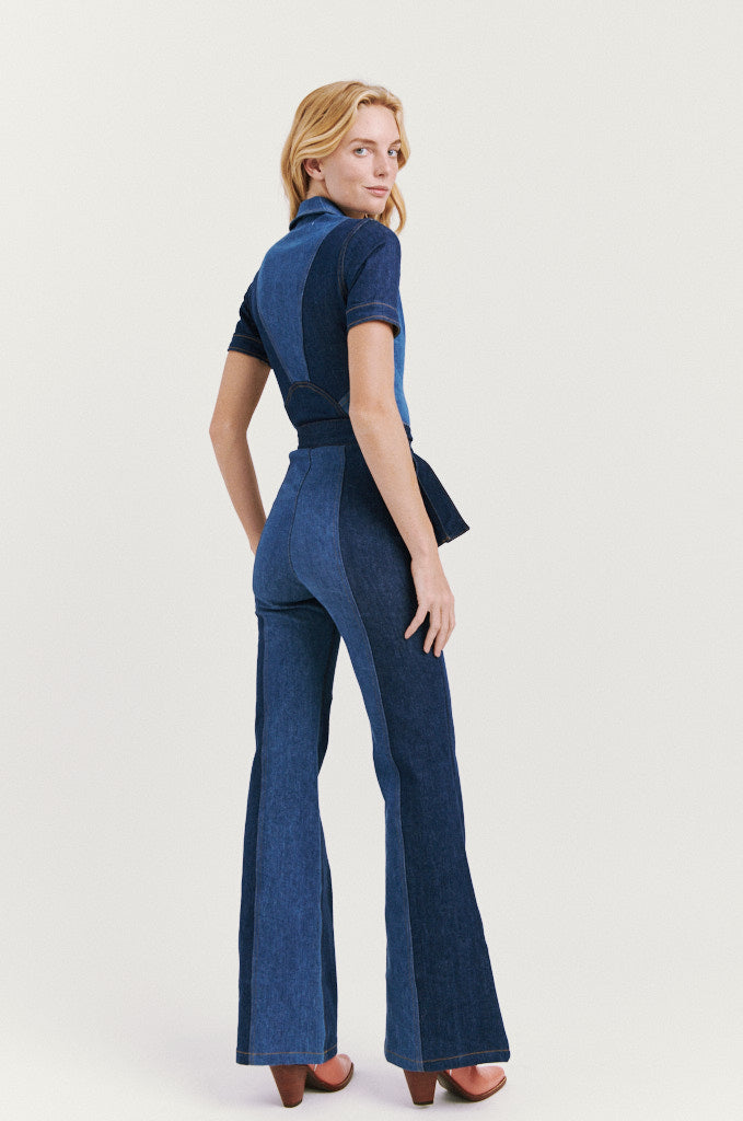 stoned immaculate denim jumpsuit
