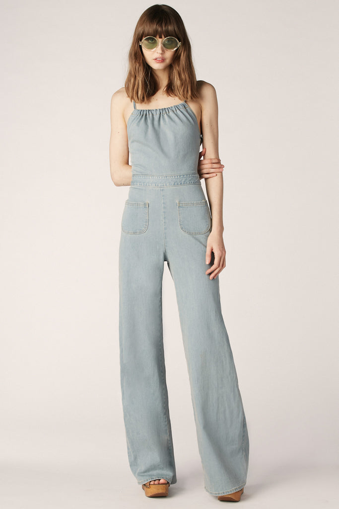 stoned immaculate denim jumpsuit