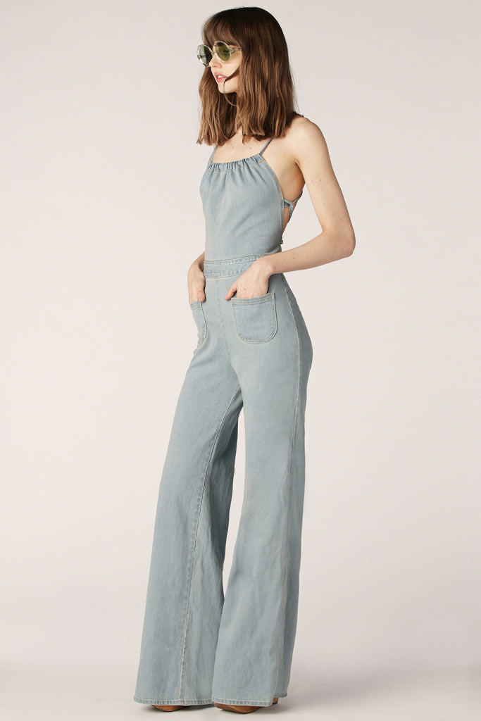 stoned immaculate denim jumpsuit