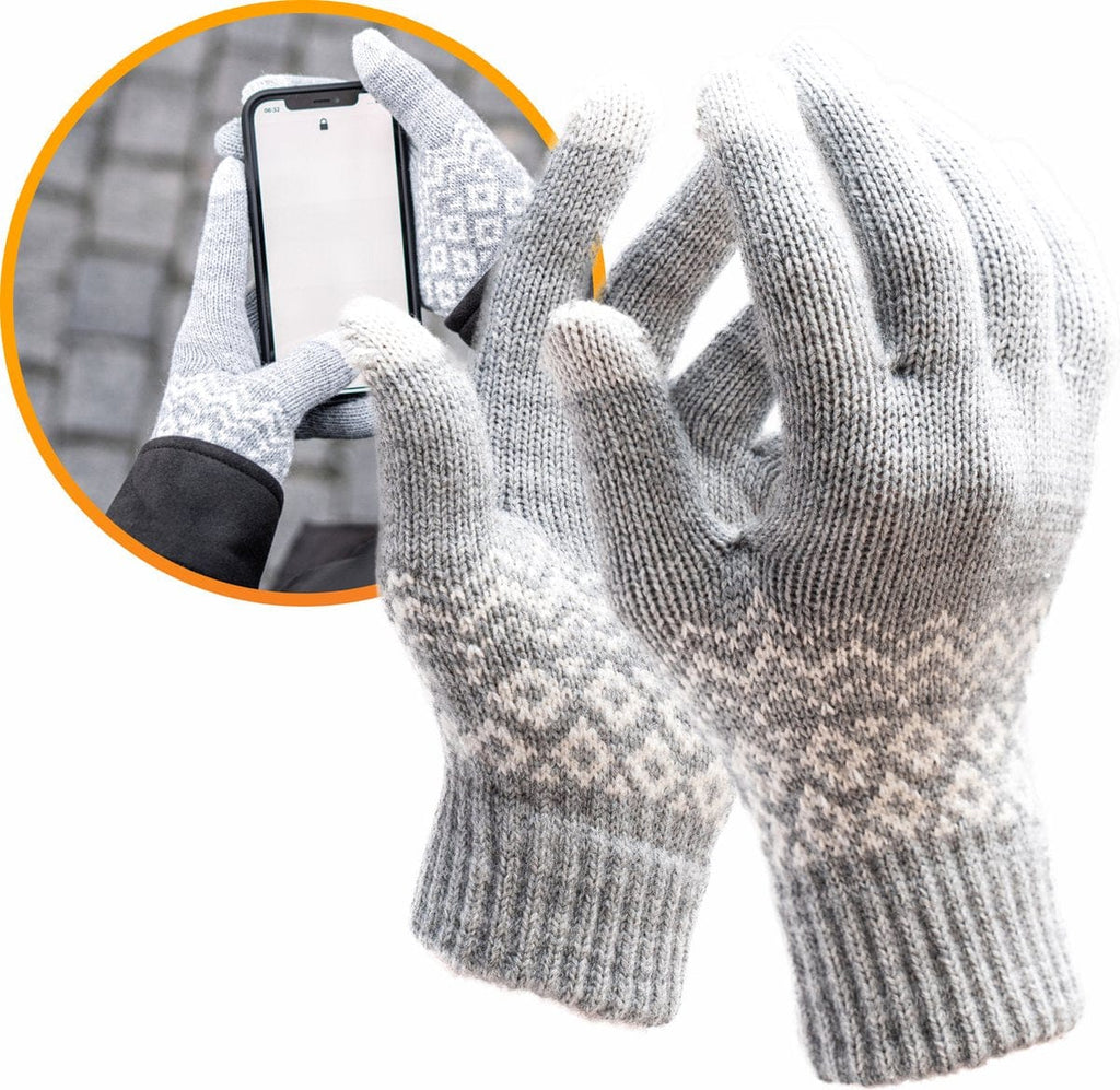 Klap Wissen bad Touchscreen handschoenen heren/dames - Grijs | R2B Store