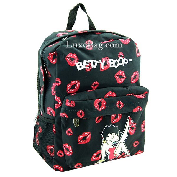 Betty Boop Canvas Makeup Bag 3 Pieces Set (Lips) – LuxeBag