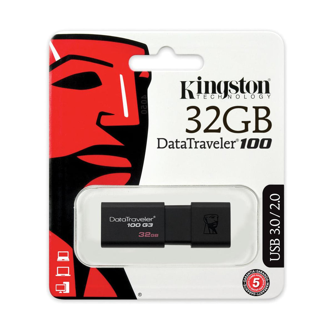 Kingston 32GB Data Traveler 100 USB 3.0 Flash Drive Austin Camera